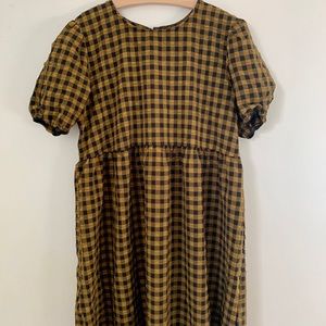 Plaid Baby Doll Dress
